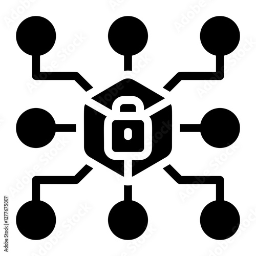 Cryptographic Security Solid Icon