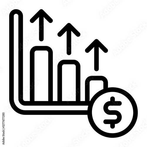 Hyperinflation Line Icon