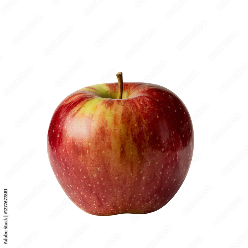 Realistic Red Apple with Smooth Skin Transparent background Realistic Red Apple with Smooth Skin Transparent background
