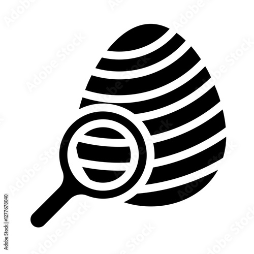 Searching Egg Solid Icon