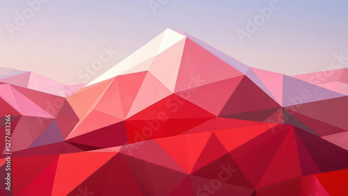 Background image with white triangle geometric pattern for design projects, presentations or banner use. Horizontal background for 16:9 ratio