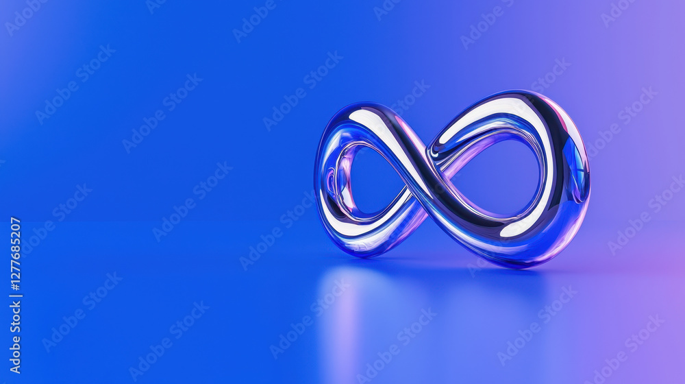 Fototapeta premium shiny infinity symbol representing endless possibilities and continuity