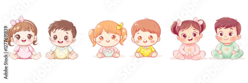 Adorable Cartoon Baby Characters