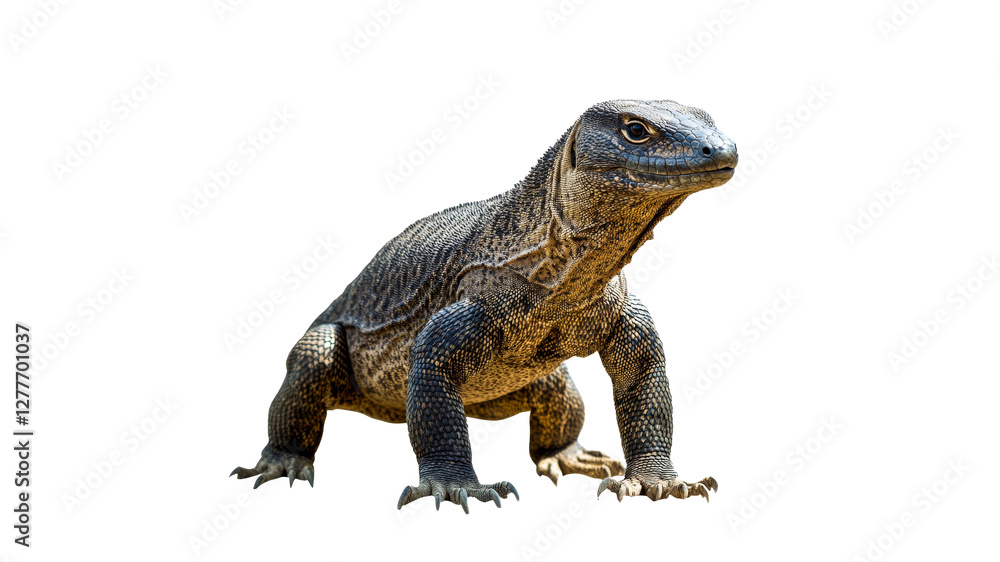 Obraz premium Lizard exploring a natural habitat on a sunny day