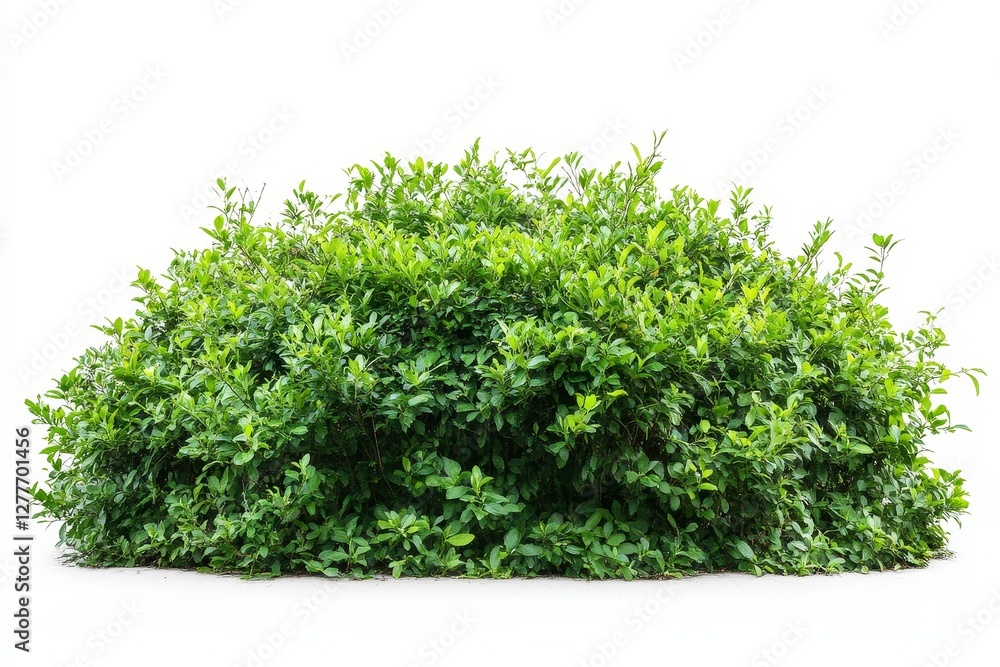 Lush Green Bush on White Background - A vibrant, full bush isolated on a pure white backdrop. Perfect for landscaping designs or natural background images Lush Green Bush on White Background - A vibrant, full bush isolated on a pure white backdrop. Perfect for landscaping designs or natural background images