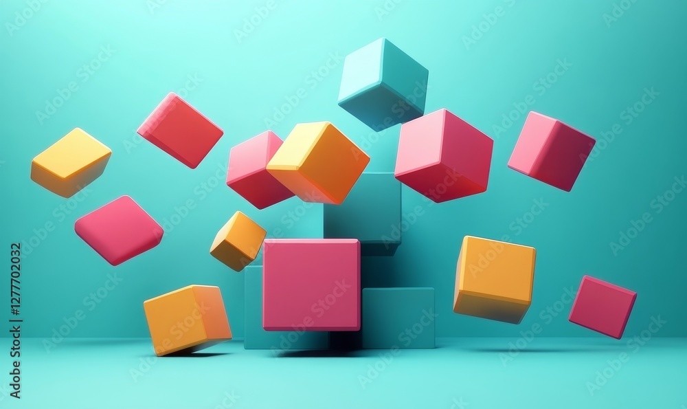 Abstract Geometric Light Design, Generative AI Abstract Geometric Light Design, Generative AI