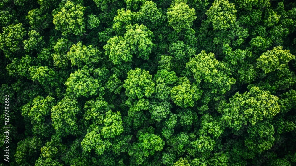 Aerial View of Lush Green Forest Canopy Aerial View of Lush Green Forest Canopy