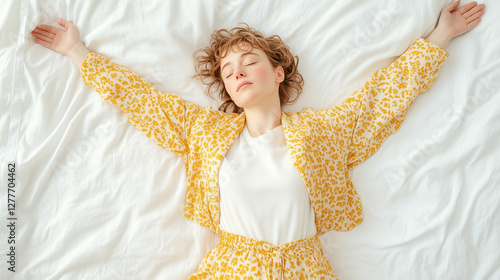 Dreamy Awakening: A young w...