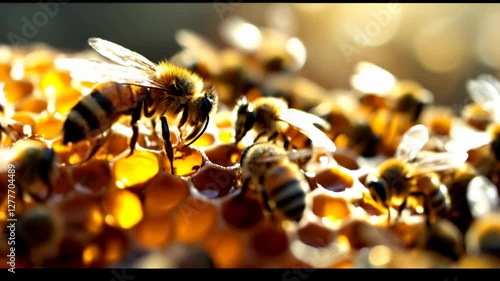 close up of a wasp nest