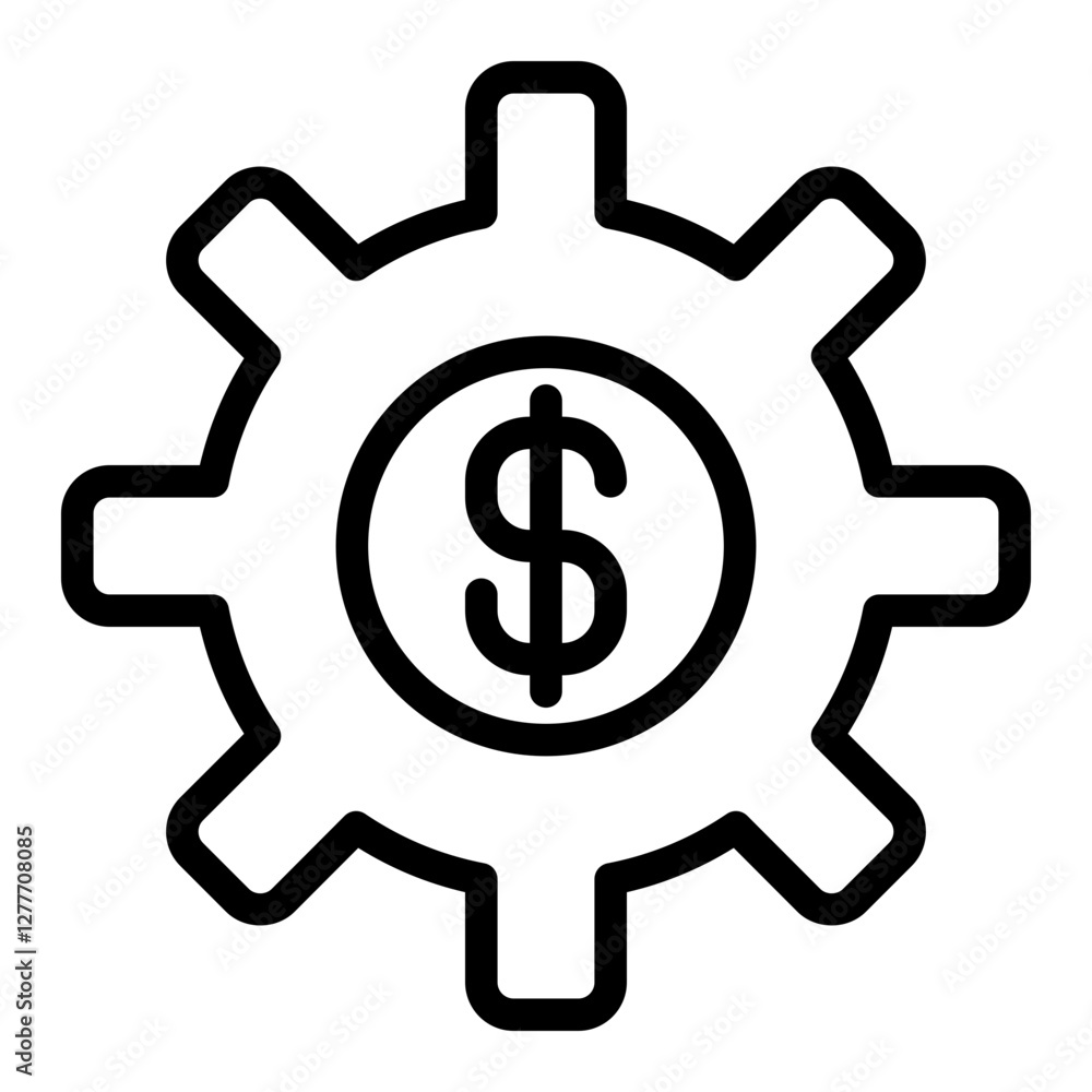 money setting icon money setting icon