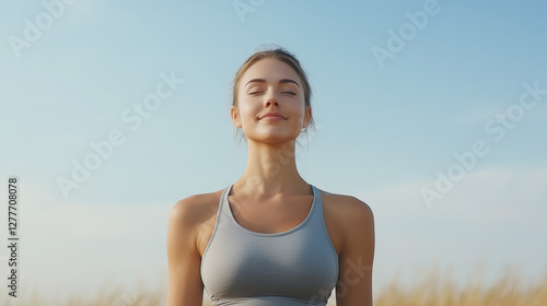 Mindful Moment: A woman pra...