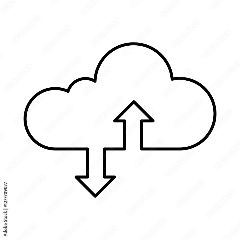 Data Analysis Line Icon. Database Big data Analytics Server Infographic Pictograms Security Digitalization Processing Editable Stroke Vector Icon Data Analysis Line Icon. Database Big data Analytics Server Infographic Pictograms Security Digitalization Processing Editable Stroke Vector Icon