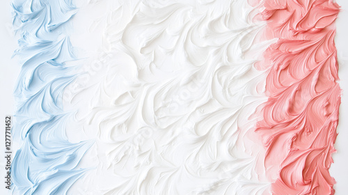 French Flag Cake: An abstra...