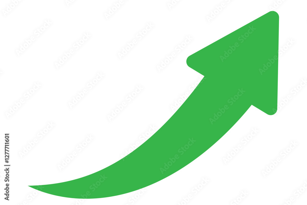Long curved arrow icon vector. Red long arrow vector. flat style Arrow symbol. Red silhouette of long arrow isolated on white background. vector illustration. Long curved arrow icon vector. Red long arrow vector. flat style Arrow symbol. Red silhouette of long arrow isolated on white background. vector illustration.