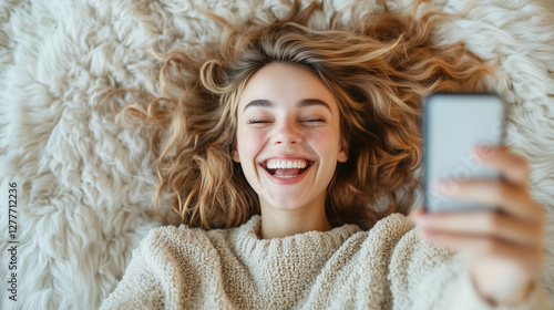 Joyful Selfie Moment: A rad...