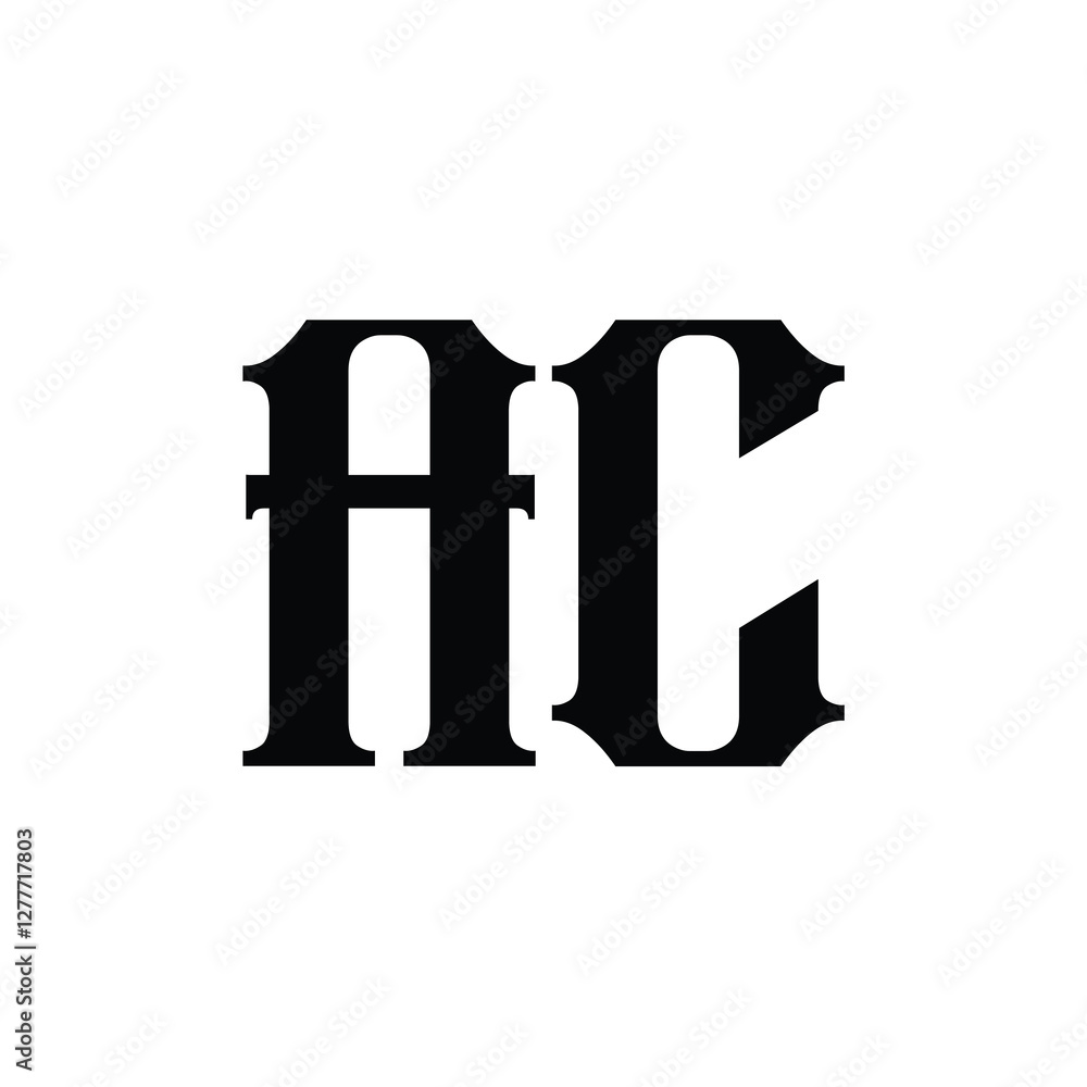 AC monogram logo design letter text name symbol monochrome logotype alphabet character simple logo AC monogram logo design letter text name symbol monochrome logotype alphabet character simple logo