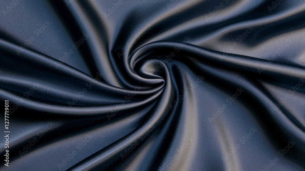 Obraz premium Elegant Dark Satin Fabric Texture Smooth Silk Drape Abstract Background Luxury Textile