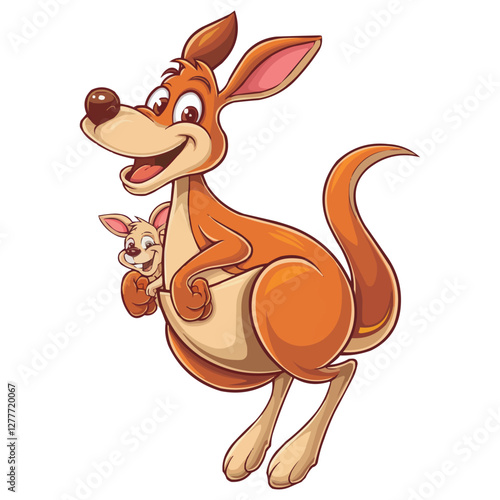 kangaroo with baby