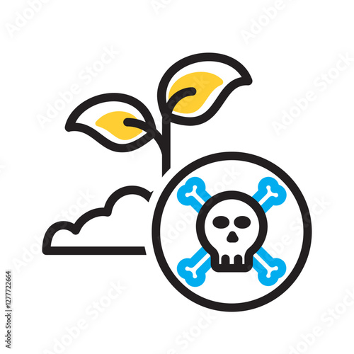 Vector multi color icon for Herbicides
