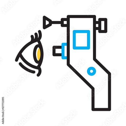 Vector multi color icon for Tonometer