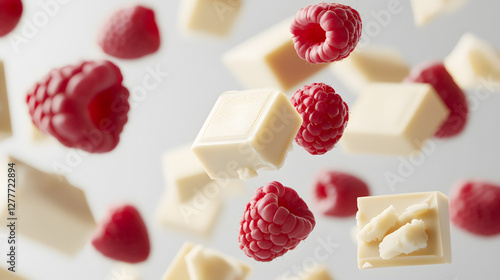 Black and white chocolate slice on the air 