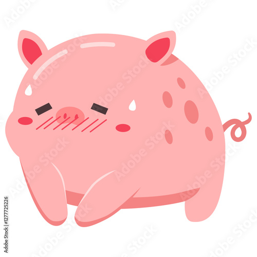 shy little pig