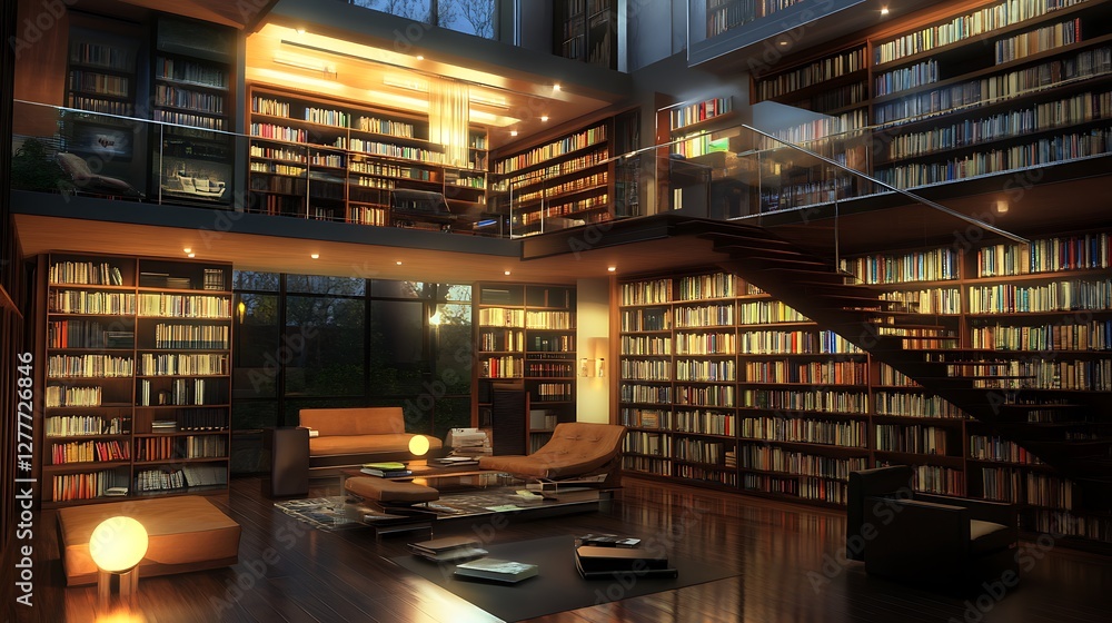 A Home Library with Smart Features
