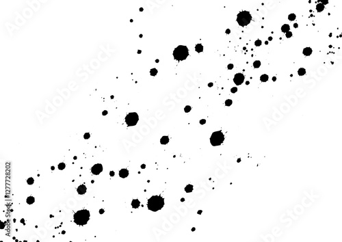 イラスト素材: 飛び散るインク、しぶきの背景素材 ベクター