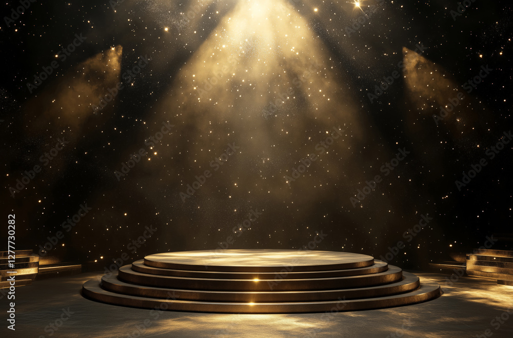 Obraz premium stage with spotlight