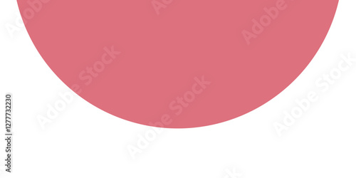 Pink semicircle geographic shape