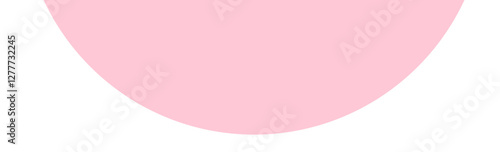 Pink semicircle geographic shape