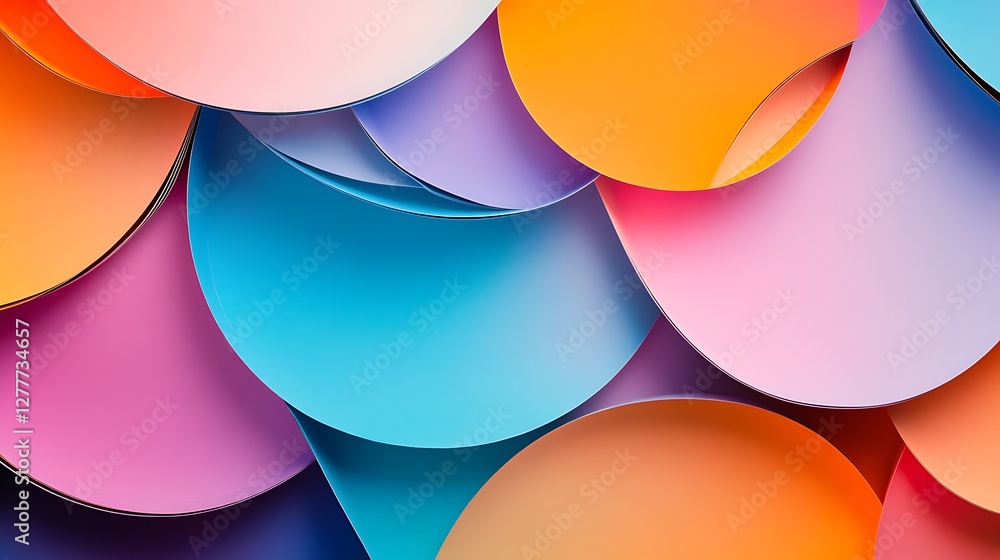 Abstract Colorful Overlapping Circles Design Abstract Colorful Overlapping Circles Design