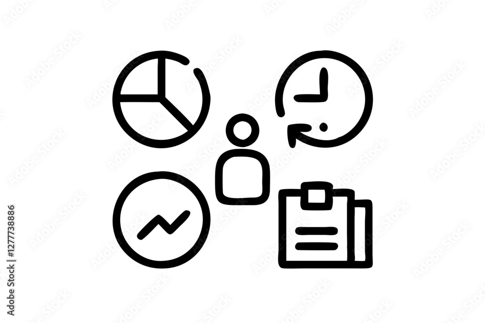 Time and Data Management: An illustrative image showcasing the pivotal concept of time and data management, essential elements for progress and strategic planning. Time and Data Management: An illustrative image showcasing the pivotal concept of time and data management, essential elements for progress and strategic planning.