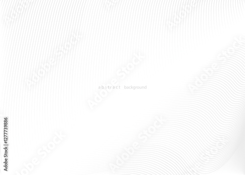 Abstract curvy geometric lines wave pattern background design