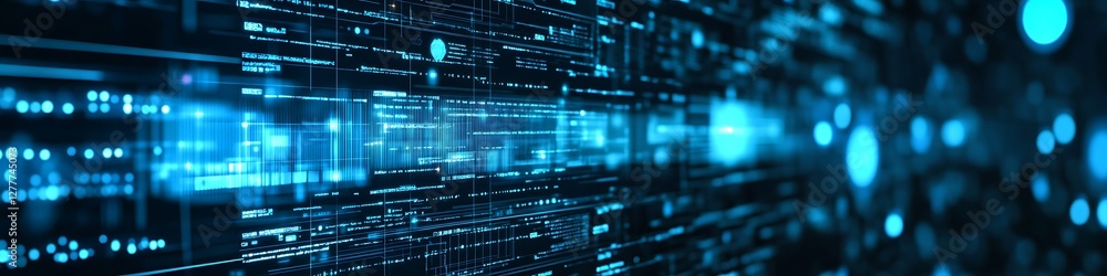 Abstract Digital Data Stream Visualization Abstract Digital Data Stream Visualization