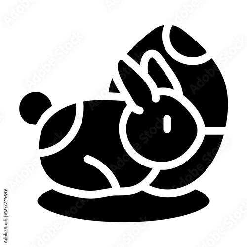 Easter Bunny Solid Icon