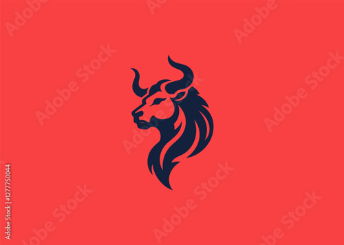 A mighty Minotaur head with large horns, symbolizing strength, mythology, and bravery.