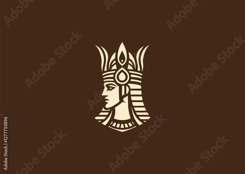 A figure of Osiris with an Atef crown, representing resurrection, life, and eternity.