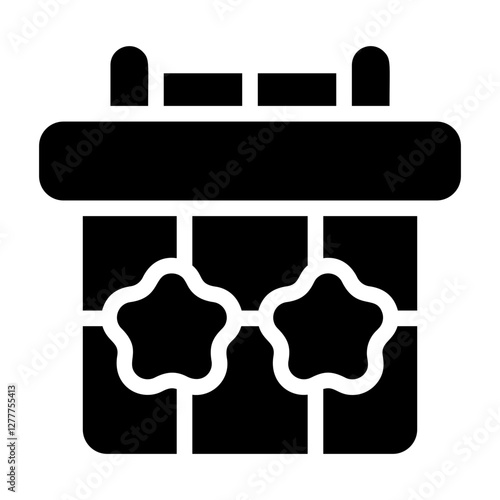 Ornament Day Solid Icon