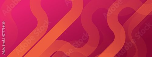 red and orange abstract wavy lines on a pink background bring a modern and artistic flair, perfect for backgrounds, social media, or design projects.