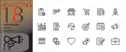 marketing icon set cannot be edited already expanded and merged