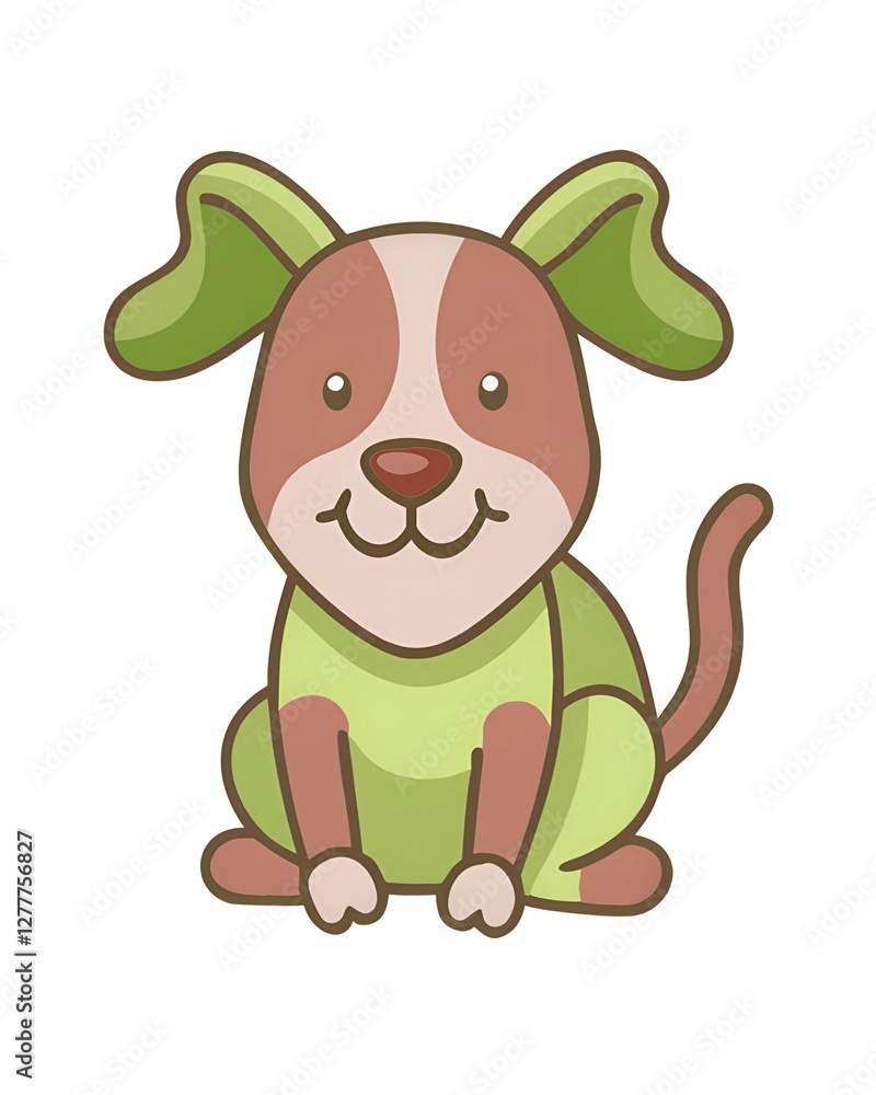 Fototapeta premium funny-dog pet, vector, illustration