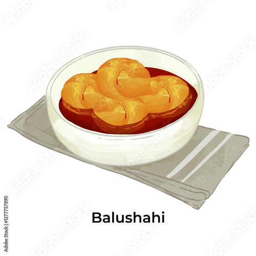 Indian Popular Sweets Balushahi