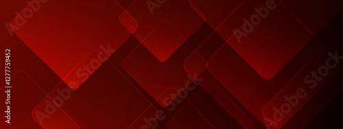 Red abstract background with overlapping squares. Great for modern designs, geometric patterns, digital art projects, web banners, and social media graphics.