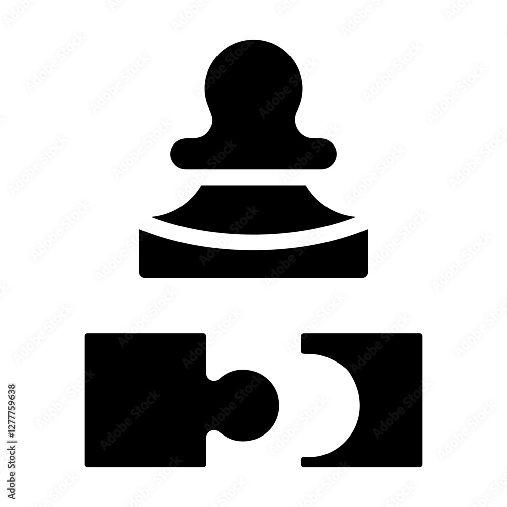 Strategy Solid Icon Strategy Solid Icon