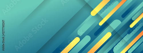 teal and yellow abstract background suitable for website headers, social media posts, posters, brochures, and presentation slides. Vibrant and versatile design.