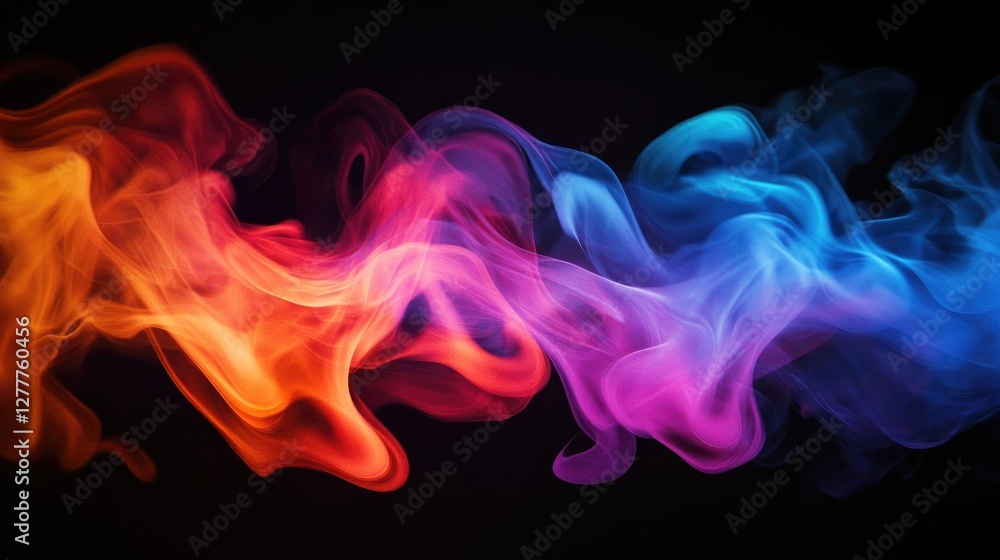 A striking set of color flames against a pitch-black background, offering a fiery, abstract visual experience. A striking set of color flames against a pitch-black background, offering a fiery, abstract visual experience.