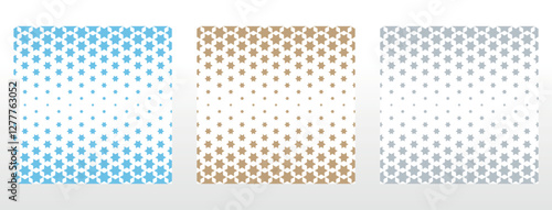 Wallpapers in the style of Baroque.. Set of colored floral ornaments. Seamless vector backgrounds Graphic patterns for fabric, wallpaper, packaging. Ornate Damask flower illustration