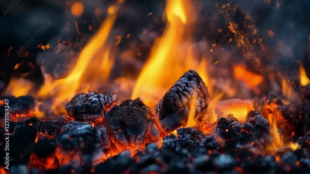 The glowing embers of the fire danced in the night, casting a warm light around us. The glowing embers of the fire danced in the night, casting a warm light around us.