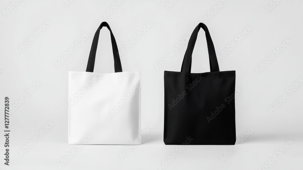 Canvas bag. fabric bag mockup. Fabric bag with handle. template of black and white cotton eco bag. Blank eco template, Bags mockup. Vector illustration Canvas bag. fabric bag mockup. Fabric bag with handle. template of black and white cotton eco bag. Blank eco template, Bags mockup. Vector illustration